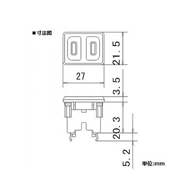 パナソニック 機器用はめ込みコンセント 極性なし 15A 125V ブラック  WCF1012B 画像2