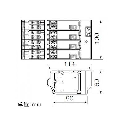 パナソニック 16A両切リレー付子器 分電盤用 4回路 ロータリ設定式  WRS3224 画像2