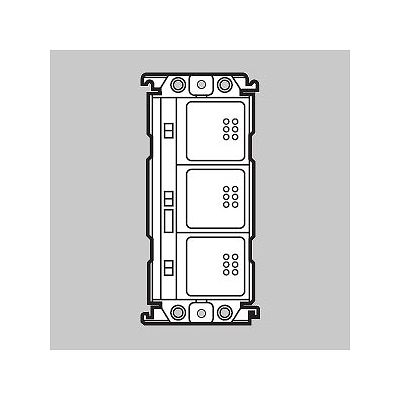 YAZAWA公式卸サイト】スイッチ 3コ用 光アドレス設定式 スクエア