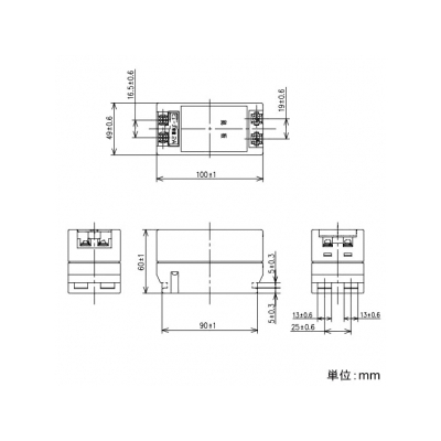 パナソニック 小型リモコントランス 分電盤用 F型 入力AC100V 出力AC24V  WR2301 画像2