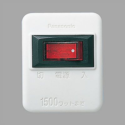 パナソニック スイッチ付タップ 1コ口 15A 125V ホワイト WHS2001WP