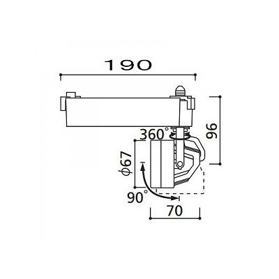 オーデリック LEDスポットライト ダイクロハロゲン(JR)12V-50Wクラス 温白色(3500K) 光束679lm 配光角27° オフホワイト 連続調光タイプ(調光器別売)  XS256269 画像4