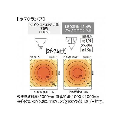 オーデリック スポットライト ダイクロハロゲン形 オフホワイト 連続調光タイプ(ランプ・調光器別売)  OS256390 画像2