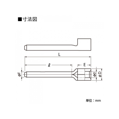 ニチフ 銅線用 裸圧着端子 (TC形)棒形 100個入り  TC1.25-20S 画像2