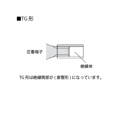 ニチフ 銅線用 絶縁被覆付圧着端子 (TC形)棒形 センターピン棒形端子 ダブルタイプ 100個入り 赤透明  TGWVTC-1.25-9T-RCL 画像3