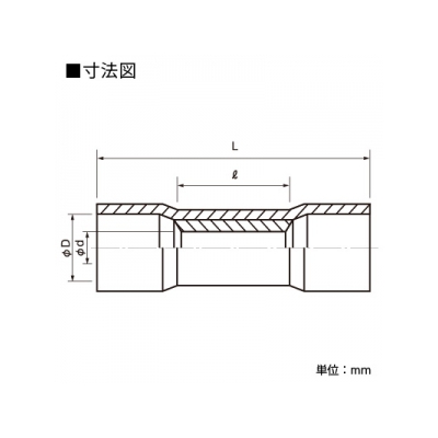 ニチフ 銅線用 絶縁被覆付圧着スリーブ 重ね合せ用 P形 100個入り 黄色  TMVP-0.5-YEL 画像2