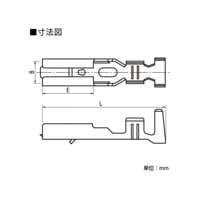 ニチフ イージーロックコネクタ 110シリーズ バラ端子 黄銅製 500個入り  OSS62852F3 画像2