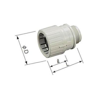 パナソニック 速結コネクタ(ロックナットなし) PF管用 呼び22 クリームグレイ  DMP522KN 画像2