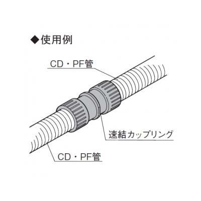 パナソニック 速結カップリング PF管用 呼び14 ウォームグレイ  DMP14C 画像3