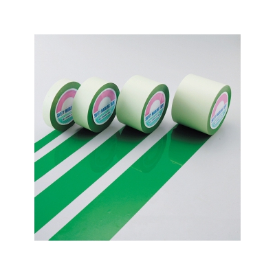 ガードテープ 白/緑 100mm幅×100m 148144 日本緑十字-