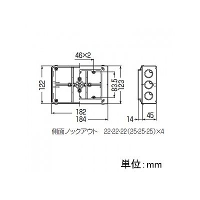 未来工業 埋込スイッチボックス 塗代付 (プラスチック製セーリスボックス) 3個用  CSW-3N 画像2