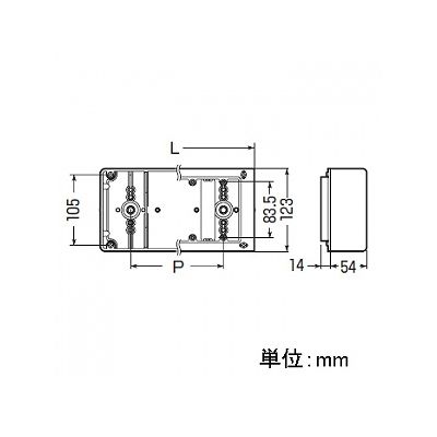 未来工業 埋込スイッチボックス 塗代付 (プラスチック製セーリスボックス) 5個用 側面ノックアウト無  CSW-5 画像2