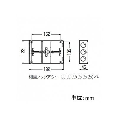 未来工業 埋込スイッチボックス 塗代無 (プラスチック製セーリスボックス) 3個用  CSW-3N-O 画像2