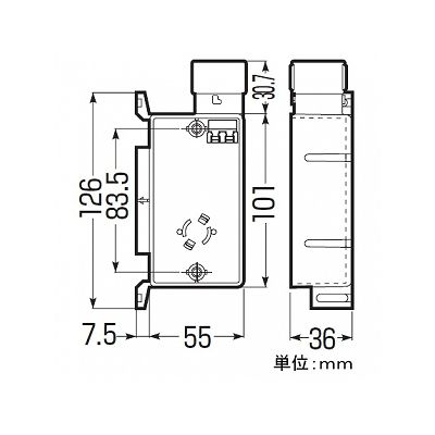 未来工業 真壁用スイッチボックス Gタイプ PF管16(1方出)適用  SM36-1G 画像2