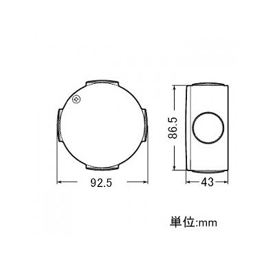 未来工業 高耐候性露出用丸形ボックス ブランクタイプ コネクタ14・16・22適合 ベージュ  PVM-0J 画像4