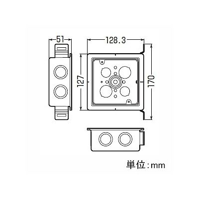 未来工業 鉄製耐火遮音スタットレットボックス  MTKB-MA3-CS 画像2