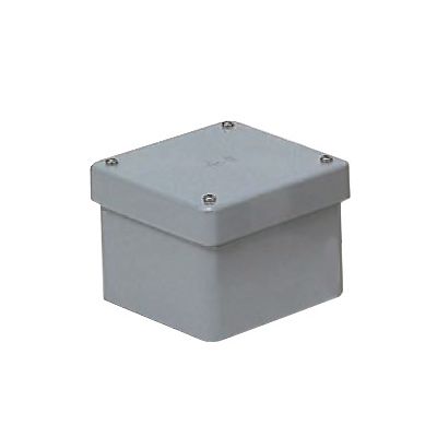 未来工業 防水プールボックス カブセ蓋 正方形 ノックなし 400×400×400 グレー PVP-4040B