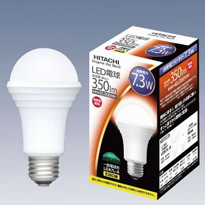 日立 【超目玉商品】LED電球 E26 7.3W電球色 LDA7L-A