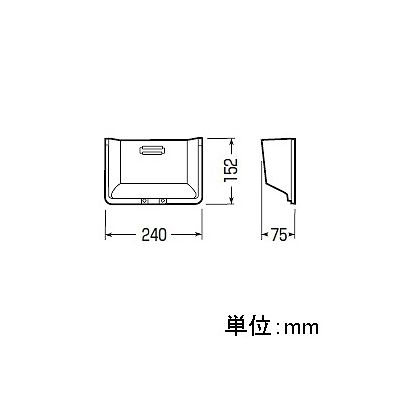 未来工業 化粧フード 積算電力計取付板用 種類:B3-F型 ベージュ  B3-FJ 画像2