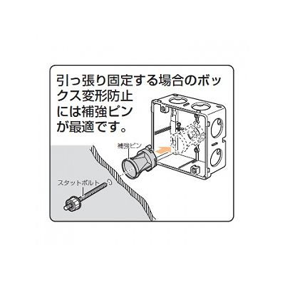 未来工業 【お買い得品 50個セット】埋込四角アウトレットボックス 中形四角深型  CDO-4B_50set 画像4