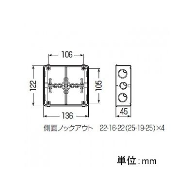 未来工業 【お買い得品 20個セット】埋込スイッチボックス 塗代無 (プラスチック製セーリスボックス) 2個用  CSW-2N-O_20set 画像2