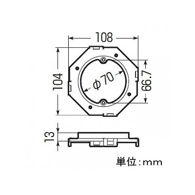 未来工業 【お買い得品 10個セット】耐熱プラスチック製塗代カバー ワンタッチタイプ 八角用丸型 塗代付  OF-11MYH_10set 画像3