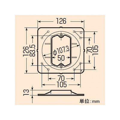 未来工業 【お買い得品 10個セット】プラスチック製塗代カバー 透明タイプ 大形四角用 小判型  OFL-12PC_10set 画像3