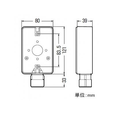 未来工業 【お買い得品 20個セット】高耐候性露出スイッチボックス 防水コンセント用 コネクタ付 ベージュ  PVR16-BC1GJ_20set 画像4