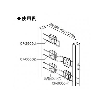 未来工業 【お買い得品 10個セット】軽量間仕切用金具 φ6×290mm  OF-2906U_10set 画像2