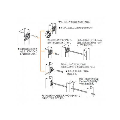 未来工業 【お買い得品 10個セット】角バー台座 形鋼巾50mm  KOD-50S_10set 画像2