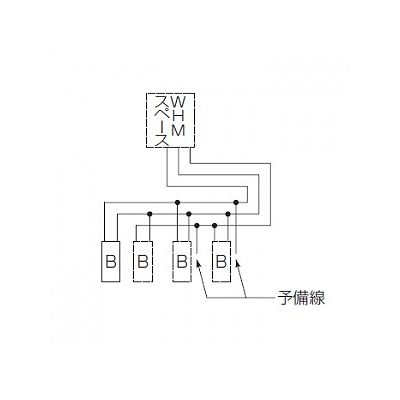 未来工業 【お買い得品 5個セット】電力量計ボックス 分岐ブレーカ付き ミルキーホワイト  WP4-303M_5set 画像3