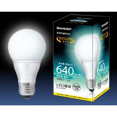 シャープ 一般電球形LEDランプ昼白色7.5W DLLA63N