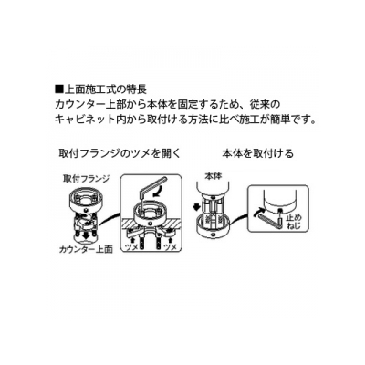 YAZAWA公式卸サイト】シングルワンホール混合栓 節水水栓 キッチン用