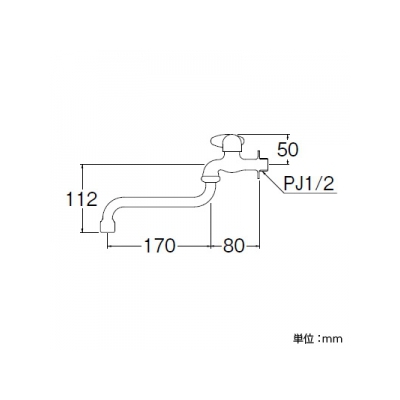 三栄水栓製作所 ミニセラ泡沫自在水栓 セラミック水栓 パイプ長さ:170mm miniCERA  JA105H-13 画像2