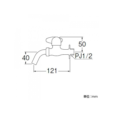 三栄水栓製作所 ミニセラ万能ホーム水栓 セラミック水栓 長さ:121mm miniCERA  JY125-13 画像2