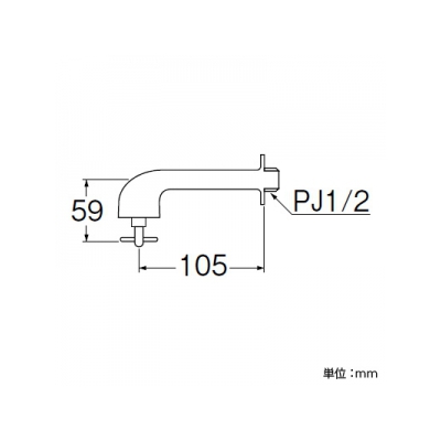 三栄水栓製作所 衛生水栓 洗面所用 呼び:13  Y40J-13 画像2