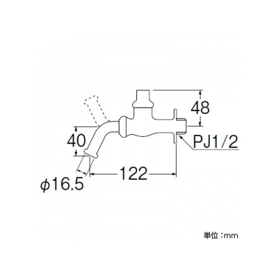 三栄水栓製作所 共用万能ホーム水栓 呼び:13  Y16J-13 画像2