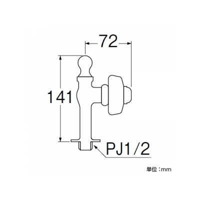 三栄水栓製作所 自閉立形水飲水栓 節水水栓 呼び:13  Y569A-13 画像2