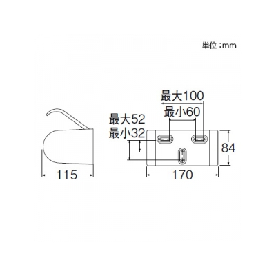 三栄水栓製作所 ワンタッチペーパーホルダー トイレ用 ビス・粘着テープ付 色:メッキ  W37-C 画像2