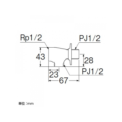 三栄水栓製作所 分岐ソケット 分岐用品 呼び:13  JB16A-13 画像2