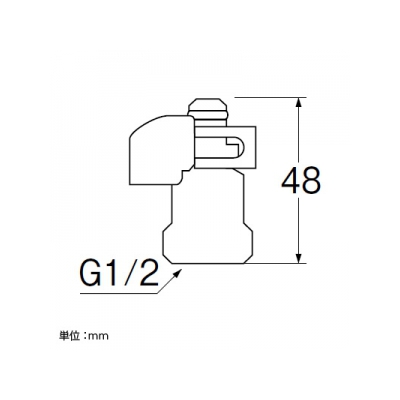 三栄水栓製作所 逆止弁セット クイックファスナー式ワンホール混合栓用  MV8430-1S 画像2