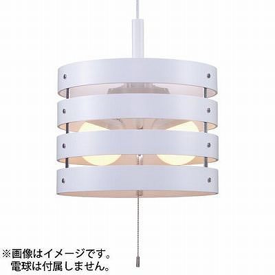 YAZAWA(ヤザワ) 【生産終了】ペンダントライト2灯E26電球なしWH PDX10044WH