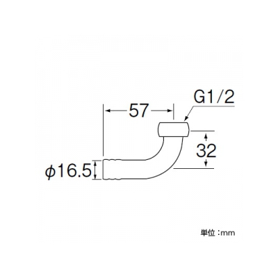 三栄水栓製作所 L型ユニオンナット(ホース用) 呼び:13  PT32-13 画像2