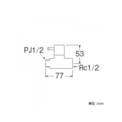 三栄水栓製作所 化粧バルブ[共用形] 呼び:13  V2161-13 画像2