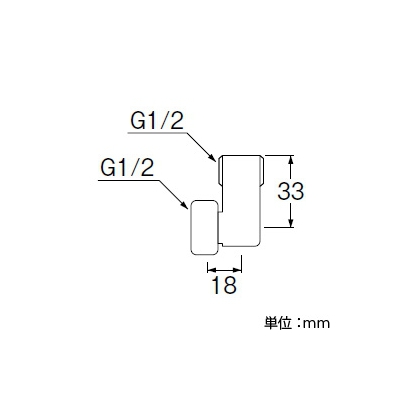 三栄水栓製作所 ナット付ベンリーカンエルボ 小曲り 呼び13(G1/2) 黄銅製 パッキン付  T2041-13 画像2