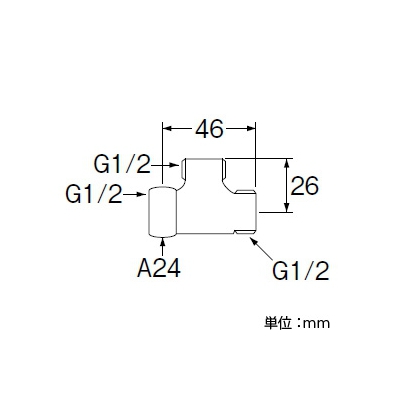 三栄水栓製作所 片ナットベンリーカンチーズ 呼び13(G1/2) 青銅製 パッキン付  T6-6XG-13 画像2