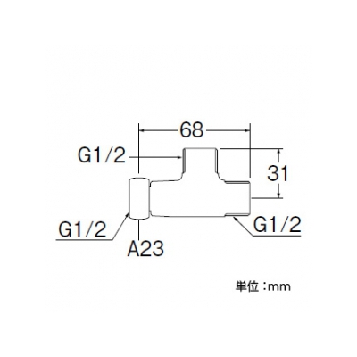 三栄水栓製作所 片ナットベンリーカンチーズ 呼び13(G1/2) 青銅製 パッキン付  T6-60XG-13 画像2