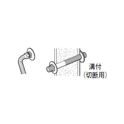 三栄水栓製作所 貫通ニップル 呼び13(G1/2) 黄銅製 長さ:220mm  T231-13 画像2