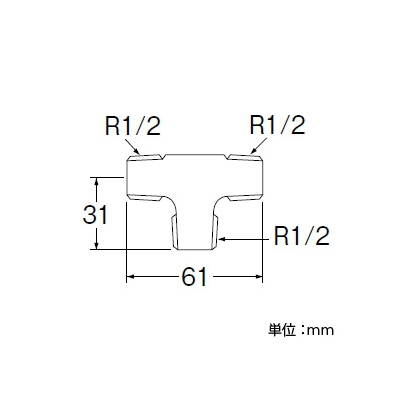 三栄水栓製作所 オネジチーズ(クロム) 呼び13(R1/2) 青銅製  T79-13 画像2