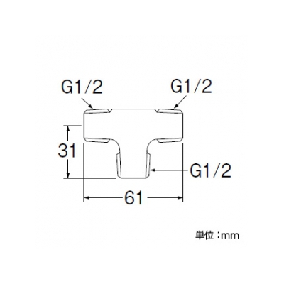 三栄水栓製作所 オネジチーズ(クロム) 呼び13(G1/2) 青銅製  T79-3-13_ 画像2